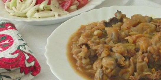 Овощное рагу с грибами