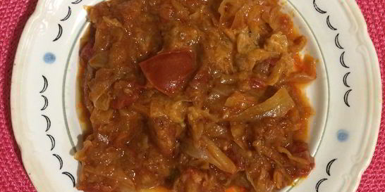 Овощное рагу с капустой