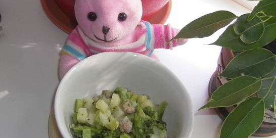 Овощное рагу с мясом для деток