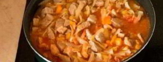 овощное рагу с мясом и картошкой. Шаг 5