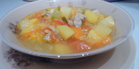 Овощное рагу с мясом