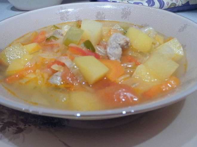 Рецепт овощного рагу с мясом