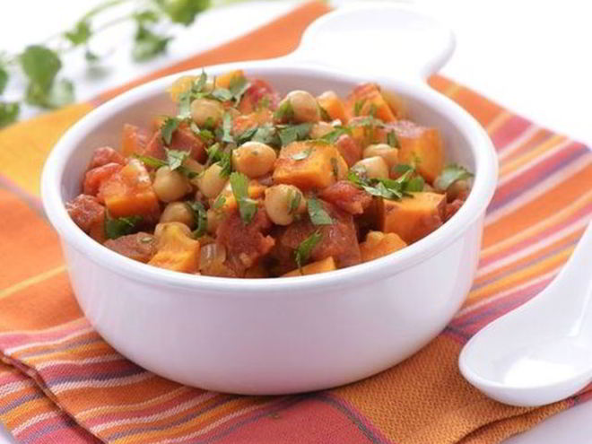 Рецепт овощного рагу с нутом