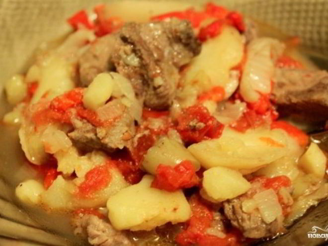 Рецепт рагу из говядины с картофелем