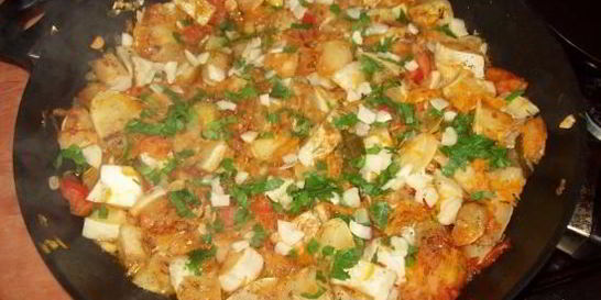 Рагу из патиссонов