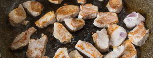 рагу из свиной вырезки с фасолью. Шаг 4