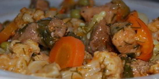 Рагу с мясом в мультиварке