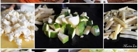 уютное рагу из овощей и куриных котлеток. Шаг 4