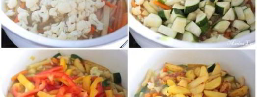 уютное рагу из овощей и куриных котлеток. Шаг 7