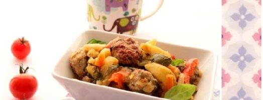 уютное рагу из овощей и куриных котлеток. Шаг 10