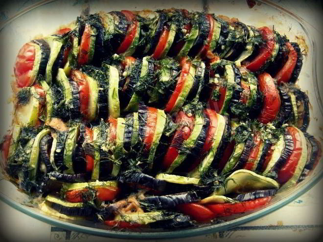 Рецепт классического рататуя в духовке