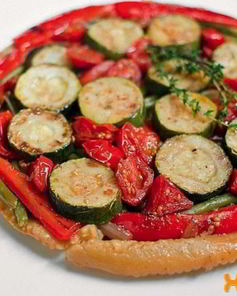 Откидной рататуй с анчоусами