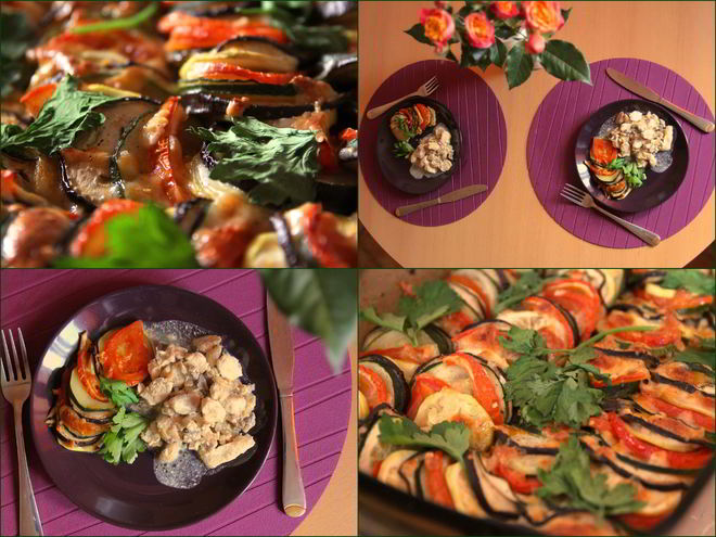 Рецепт рататуя с моцареллой