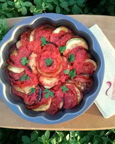 Рататуй из баклажанов и кабачков