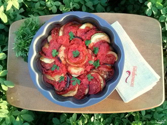 Рецепт рататуя из баклажанов и кабачков