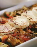 Рататуй из баклажанов, томатов и сыра