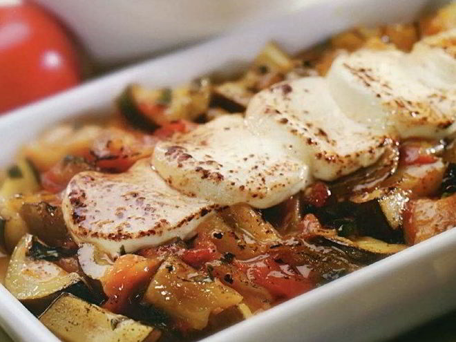 Рецепт рататуя из баклажанов, томатов и сыра