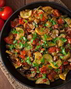 Рататуй на сковороде