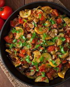 Рататуй на сковороде