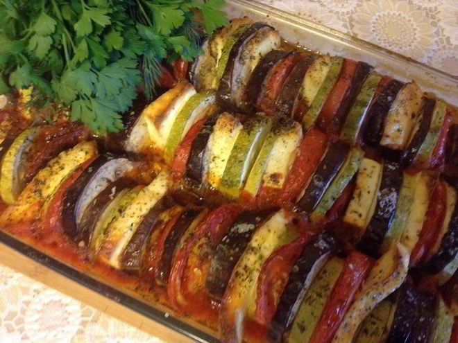 Рецепт рататуя с адыгейским сыром