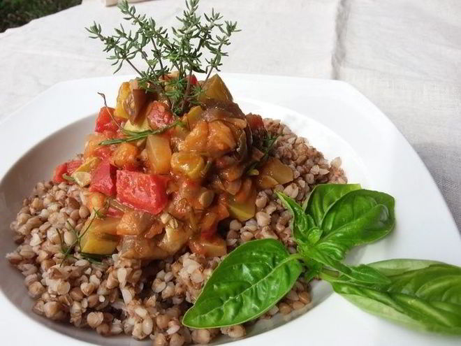 Рецепт рататуя с гречневой кашей