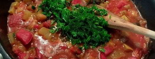 рататуй с гречневой кашей. Шаг 9