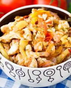 Рататуй с куриной грудкой
