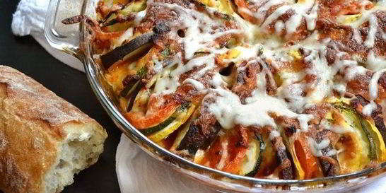 Рататуй с моцареллой