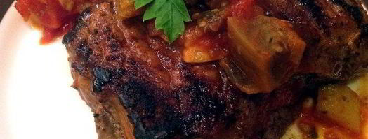 стейк с гарниром рататуй. Шаг 7