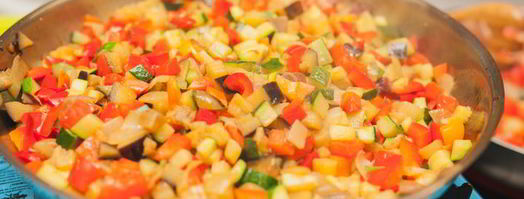 яркий рататуй с семгой. Шаг 6