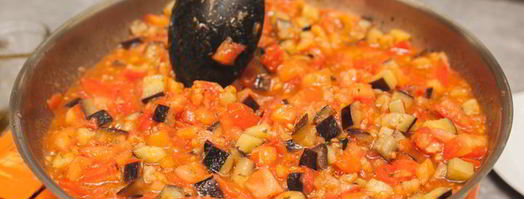 яркий рататуй с семгой. Шаг 7