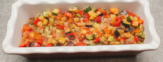 яркий рататуй с семгой. Шаг 11