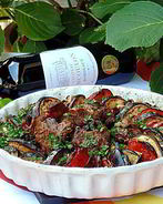 Запеченные овощи Рататуй с острой телятиной