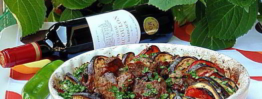 запеченные овощи рататуй с острой телятиной. Шаг 6