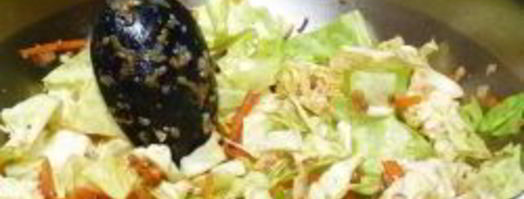 рисовая лапша с курицей и овощами. Шаг 4