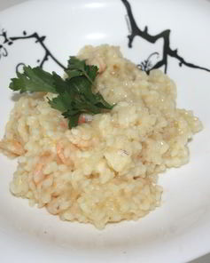 Нежное ризотто с креветками