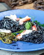 Ризотто c кальмаром и крабом