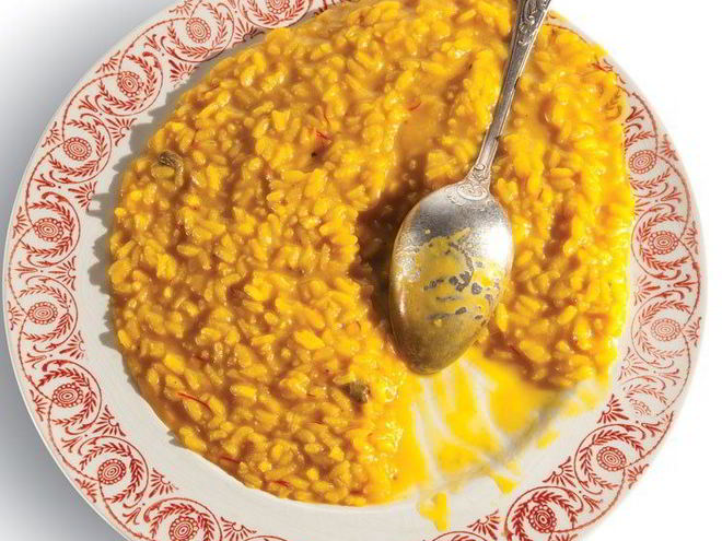 Рецепт ризотто по-милански с шафраном
