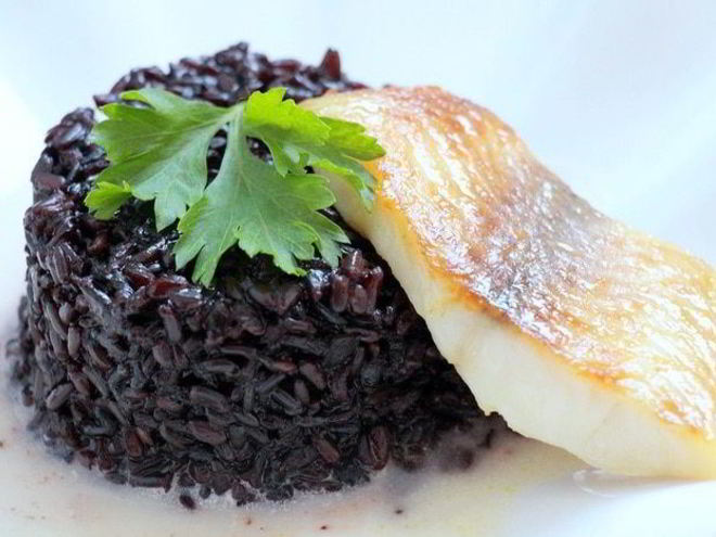 Рецепт ризотто с белой рыбой венере