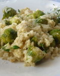 Ризотто с брюссельской капустой и белым вином