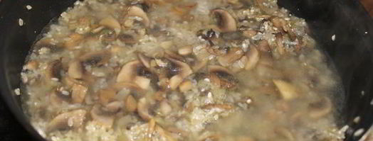 ризотто с кальмарами и шампиньонами. Шаг 7