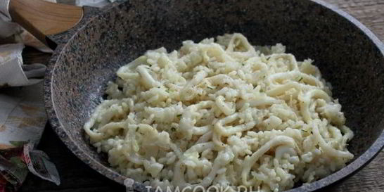 Ризотто с кальмарами