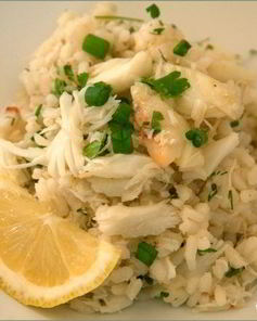 Ризотто с крабом