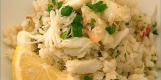 Ризотто с крабом