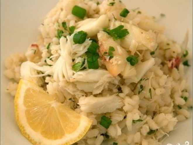 Рецепт ризотто с крабом