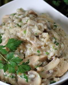 Ризотто с курицей и грибами