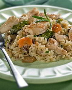 Ризотто с курицей и пармезаном