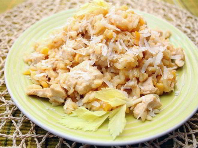 Рецепт ризотто с курицей