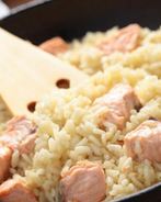 Ризотто с лососем