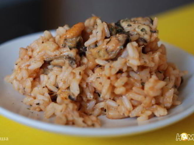 Рецепт ризотто с морепродуктами